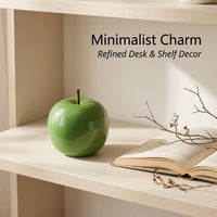 Ceramic Figurine for Living Room Decor and Birthday Gift, Decorative Fruit Ornament with Glazed Finish