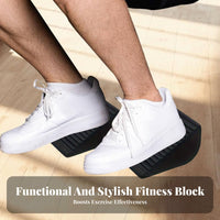 2 Pieces EVA Foam Wedge Portable Squat Wedge Block Lightweight Heel Lift Ramp for Weightlifters, Athletes, Home Gym