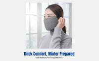 Winter Warm Face Cover Thickened, Adult, Dustproof, Breathable, Reusable, Cycling Outdoor