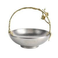 Fruit Bowl with Handle Versatile Tableware Elegant for Entryway, Home Decorators