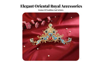 Traditional Chinese Attire Hair Jewelry Set Handmade Traditional Chinese Attire Hair Accessory Set Handcrafted Chinese Wedding Headdress for Brides