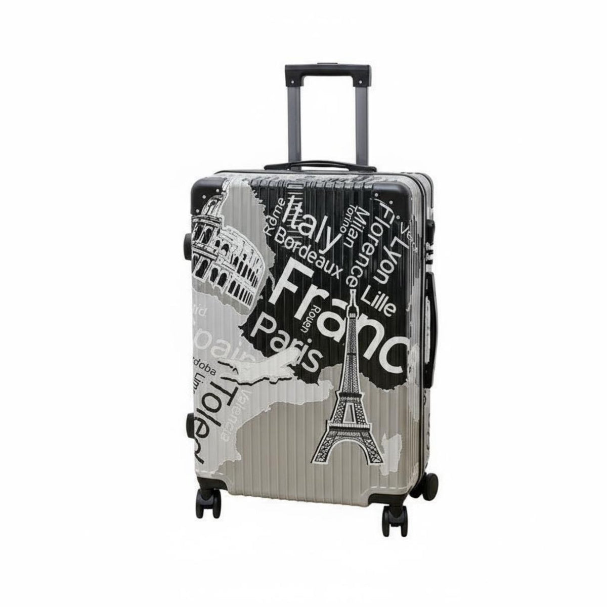 Large Capacity Wheeled Trolley Case Sturdy 4-Wheel Travel Suitcase Combination Lock Hardside Luggage Telescoping Handle for Vacati Single Rs, Young Adults, Vacation, Vacations, Business Trip, Weekend Getaways