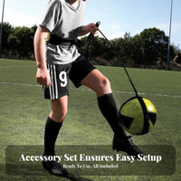 Metal Clip Solo Soccer Practice Aid Passing and Kicking Sports Gear
