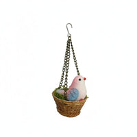 Tiny Avian Nest Detailed Design 1:12 Dollhouse Bird Nest Gift Idea for Model Room