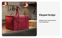 Thermal Insulated Pizza Delivery Bag Insulated Meal Carrier Bag Hot Food Transport for Caterers, Grocery Shopping, Picnic