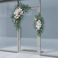 2 Pieces Wedding Arch Flower Set Elegant Design Corner Flower Decoration