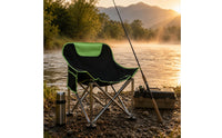 Fishing Moon Chair Lightweight Folding Moon Chair Strong Support Outdoor Seat for Anglers