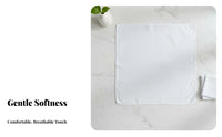 White Cotton Handkerchief Tie-Dye Ready White Cotton Textile Squares Washable