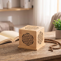 Wooden Incense Box Natural Finish Ash Catcher Decorative for Meditation