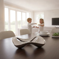 Irregular Fruit Plate Sculptural Mirror Finish Serving Tray Minimalist Open Serving Tray for Tabletop