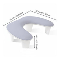 Curved Nail Arm Rest Ergonomic Design Manicure Hand Rest Stand Space Saving Wrist Support Cushion for Manicurists