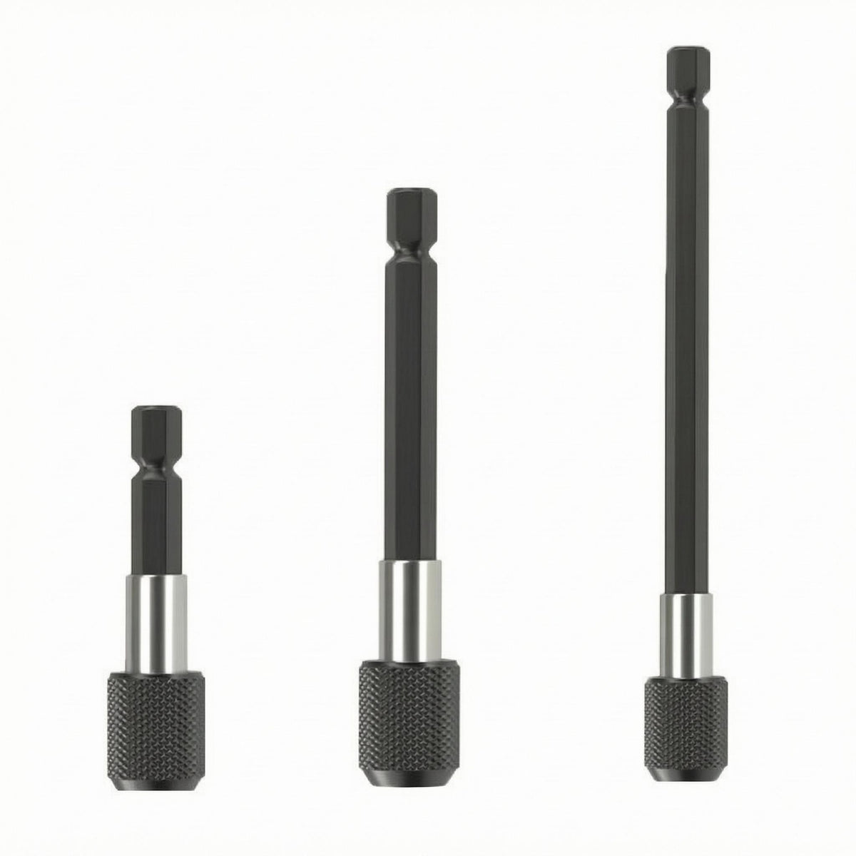 Self-Locking Self-Locking Extension Rod Textured Grip Quick Release Bit Holder 6.35 Mm Interface Rapid-Swap Adapter Hexagonal Drive