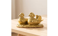 Duck Figurine Gold-Tone Duck Ornament Decorative Animal Figurine for Collectors, Desk, Office, Cabinet