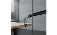 360° Adjustable Sunshade with Clamp Mount Glare-Reducing Clamp-on Desk Canopy Portable Indoor Umbrella with Clamp Sun Shielding for Workspace