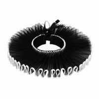 Ruff Retro Style Elizabethan Neck Ruff Multi-Layered Fake Neck for Cosplayers, Actors, Stage Performances