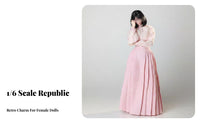 1/6 Scale Female Figure Clothes Non-Staining Material Republican Period Doll Outfit Traditional Chinese Doll Dress