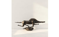 Horse Figurine Sleek Horse Sculpture Decorative Metal Ornament for Art Collectors, Entryway, Study, Bookshelf