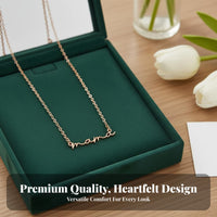 Mama Necklace Stainless Steel Adjustable Chain Elegant Gift for Mothers