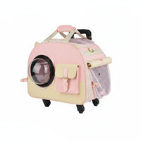Large Capacity Space Capsule Cat Carrier Breathable Space Capsule Pet Backpack Padded Straps for Travelers, Traveling, Outdoor, Vet Visits