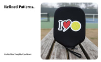Pickleball Paddle Cover Scuff Resistant Zippered Pickleball Paddle Sleeve Neoprene Racket Sleeve Lightweight for Travel