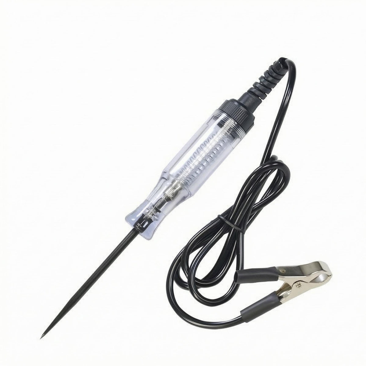 Alligator Clip Test Pen Transparent Handle Automotive Test Pen Electrical Tip Tester 190 Mm