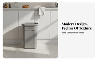 Plastic Trash Can Basic Design Plastic Garbage Can Lidless Top Wastebasket Modern Minimalist Waste Basket Long-Lasting