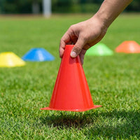 High Visibility Color Cones, For Training, Triangular Cones, Marker Cones, Soccer, Practice, Gymnasium, Track and Field