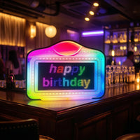 LED Sign Board Illuminated Customizable LED Sign Freestanding Digital Display Board for Businesses, Event Planners, Storefront, Taverns, Parties