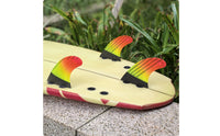 3 Pieces Surfboard Fin with Double-Tab Base Compatible Double-Tab Base-Style Thruster Fin Fins with Double Tabs Honeycomb