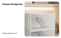 Clear Stackable footwear container Transparent View Stackable footwear container debrisproof