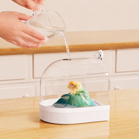 Cage-Mounted Bird Bath & Feeder, Multi-Functional Bird Feeding Station, Easy Clean for Small Garden Birds