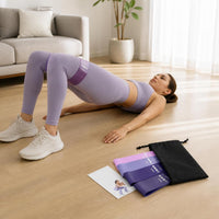 Natural Latex Resistance Bands Set for Home Fitness, Glute Training, Yoga & Strength
