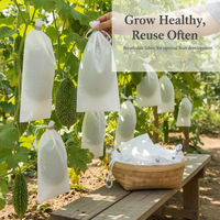 Loofah Gourd Fruit Protection Bags - Waterproof Insect-Proof Covers for Cucumber Bitter Gourd Vegetables
