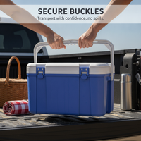 Portable Insulated Cooler Box for Outdoor Picnics, Camping, and Car Travel - Large Capacity Food and Beverage Storage