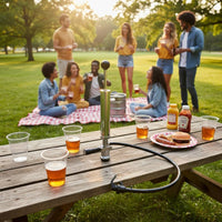 No CO2 Needed Draught Beer Pump Tap Portable Keg Party Pump Easy to Use Manual Beer Dispenser for Outdoor, Picnic