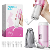 USB-C Rechargeable Handheld Electric Bidet Sprayer Waterproof Cleansing Bottle Compact for Travelers, Postpartum Mothers