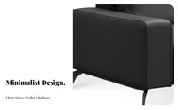 3 Pieces Modern Design 3-Piece Sofa and Table Set Minimalist & design business Furniture Sturdy Frame Seating Group for managerials, Business Owners, Office Managers, Reception Area, Waiting Room