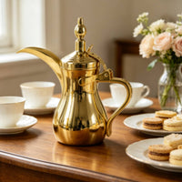Middle Eastern Coffee Pot Traditional Coffee Pot Decorative Pitcher with Lid for Hosts, Weddings, Cafes