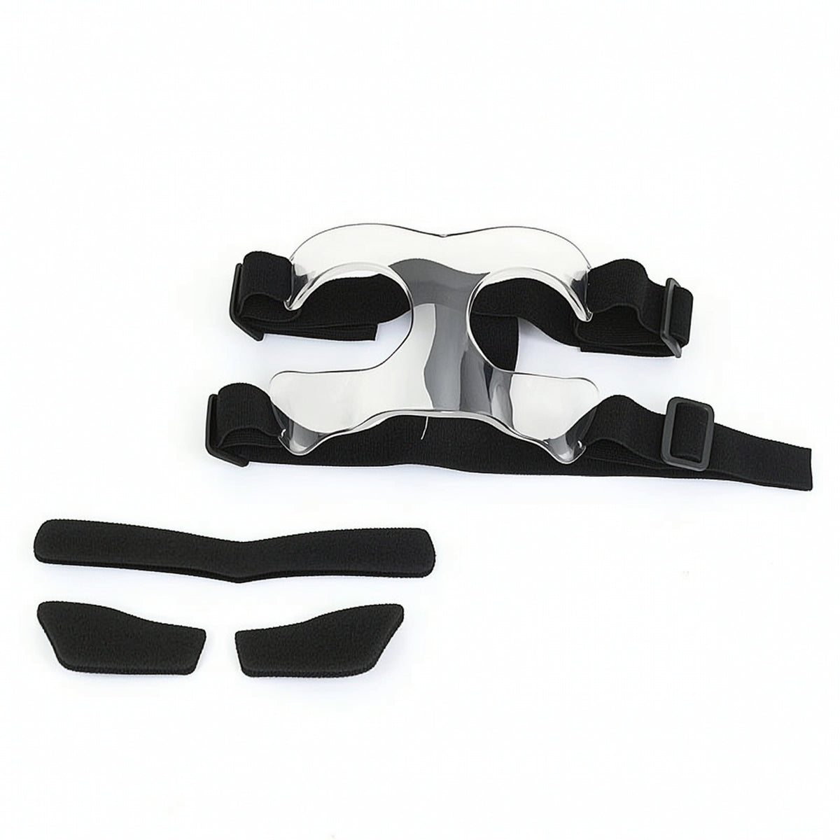 Sports Face Guard with Padding Transparent Defensive Mask with Cushioning Pads