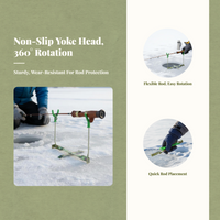 Ice Fishing Rod Holder, Foldable, Portable, Adjustable Stand