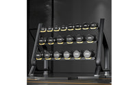 Two-Tier Dumbbell Rack Stable Dumbbell Rack with Cradles Double-Layer Freestanding for Fitness Enthusiasts, Athletes, Home Gym