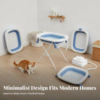 Foldable Pet Bathtub Space Saving Foldable Dog Bath Reduces Back Strain Foldable Pet Washing Station for Dogs, Cats, Outdoor, Indoor, Backyard