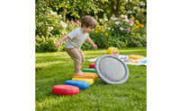 7 Pieces Stepping Stones with Balance Board Foam Balance Stepping Toy Coordination Toy Non-Slip Active for Children