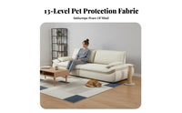 Deep-Seat Cumulus Settee scuff-resistantResistant Deep-Seat 2-Person Sofa Removable and cleanable Cover Couch for Pet Owners, Living Room, Lounging, Lounge Area