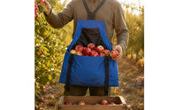 Shoulder Straps Gardening Picking Bag Front Pouch Harvest Apron Bag Buckle Opening Garden Harvest Apron Two-Tone for Unwanted Plants Pulling