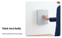 Large Capacity Lockable Key Cabinet Numbered Hooks Wall-Mounted Key Safe Combination Lock Option Security Container Secure Construction for Property Managers, Beigeice Administrators, Business Owners, Property Estate Agency, Car Dealership, Garage