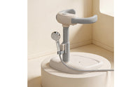 Curving Armrest Standing Bath Rack Stable Base Adjustable Bath Stand Molded Plastic Handsunrestricted for Young Children, Babies, Bathroom