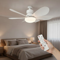 E27 Screw-in Ceiling Fan Light Modern Socket Fan Light Detachable Blades Fixture Compact for Bedroom, Living Room