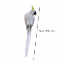 Realistic Design Simulation Parrot Vibrant Colors Bird Figurine Handmade House Decoration for Living Room