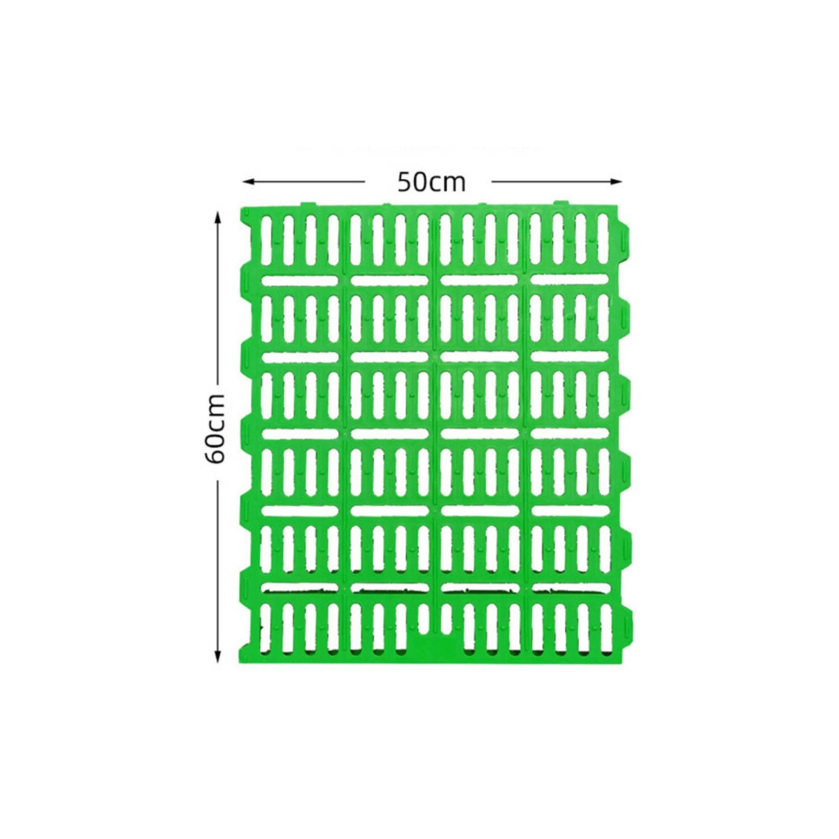 Easy to Clean Sheep Slatted Floor Reinforced Structure Plastic Goat Flooring Panel Anti-Slip Surface Interlocking Livestock Floor Tile for Farmers